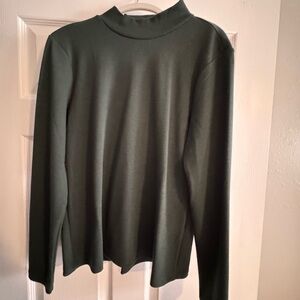 Banana Republic Forest Green Ribbed Turtleneck